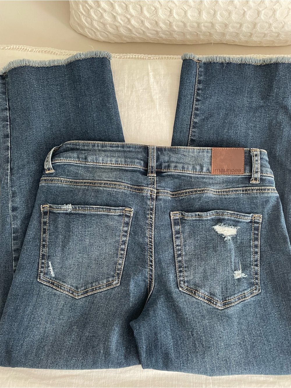 Classic Medium Blue Women's Jeans - Comfortable Denim cropped